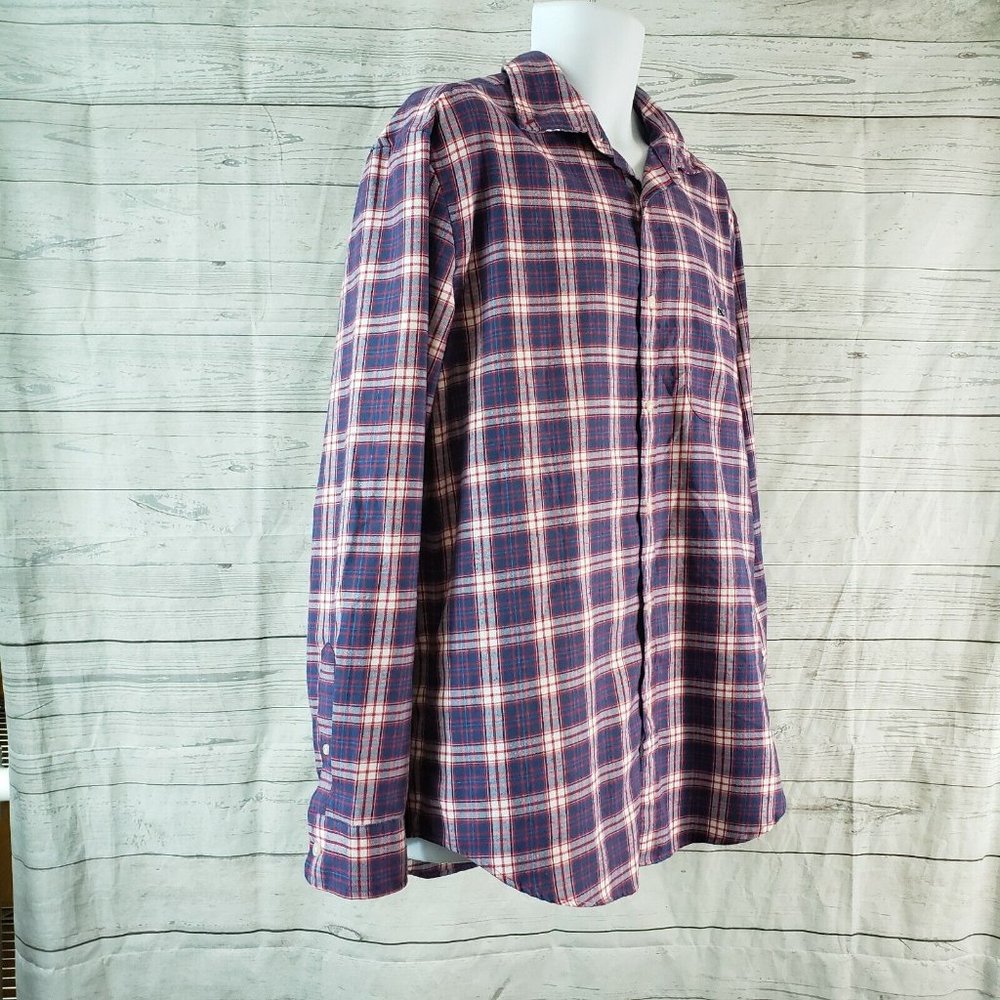 Vineyard Vines Mens Classic Fit Tucker Shirt Sz Large Red Blue Plaid - Picture 3 of 6